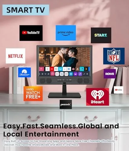 Detail shot of the Feihe 14 Inch Small Smart TV, HD LED Flat Screen features
