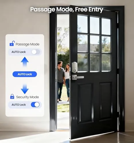 Testing the Veise VE017-B Fingerprint Smart Lock with 2 Lever Handles Set over two weeks