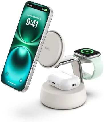 Belkin Qi2.2 25W Wireless Fast Charging Station, 3 in 1 iPhone Charger | Fast Review: Tested and Rated