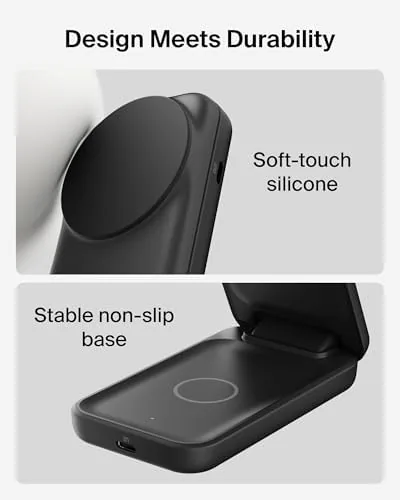 The Belkin Qi2.2 25W Wireless 2 in 1 Foldable Fast Charging in real use