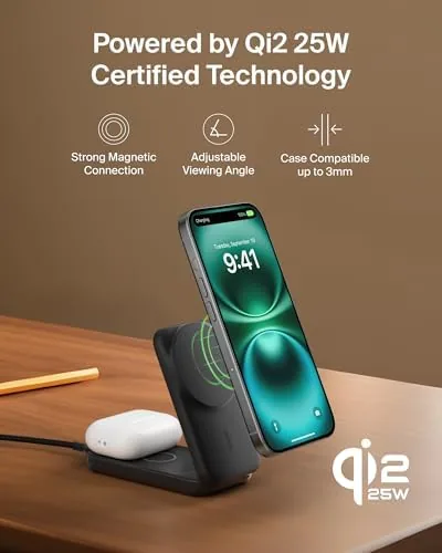 Testing the Belkin Qi2.2 25W Wireless 2 in 1 Foldable Fast Charging over two weeks