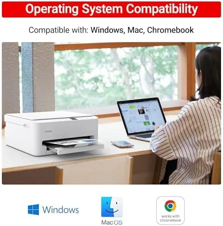 The Canon PIXMA TS6520 Wireless Color Inkjet Printer Duplex Printing, White in real use