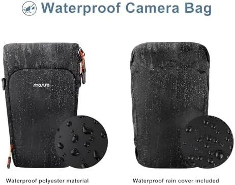 The MOSISO Camera Bag, Crossbody Shoulder Bag Padded Camera Case with in real use