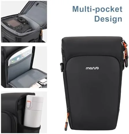 Another view of the MOSISO Camera Bag, Crossbody Shoulder Bag Padded Camera Case with