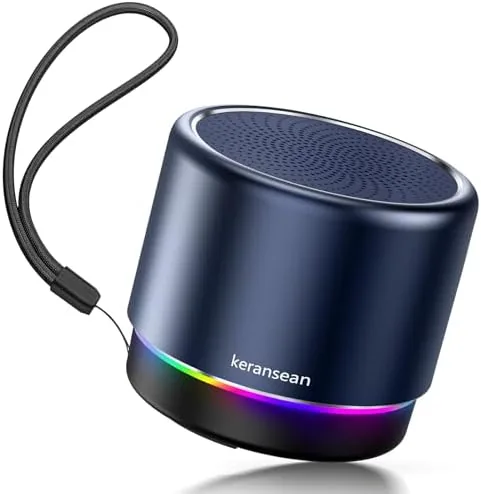 Overview of the Small Bluetooth Speaker with Lights, Mini Speakers with BT5.4, Stereo