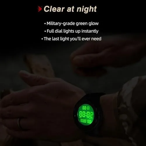 Another view of the Digital Watch for Men Tactical Military Waterproof Sports Wristwatch Nylon