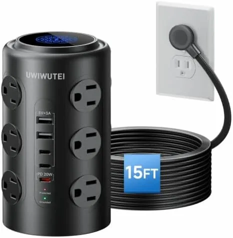 Testing the Tower Power Strip with 1 Dedicated PD 20W Fast-Charging Port over two weeks