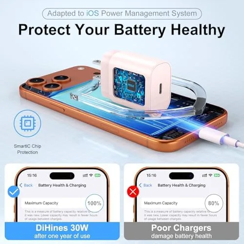The Phone 16 15 Charger Fast Charging,30W Type C Chargers USB in real use