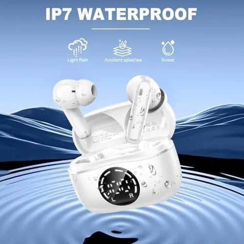 The Bluetooth 5.4 Headphones, 3D-Stereo Wireless Earbuds Deep Bass in Ear compared in context