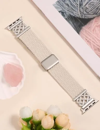 The TOYOUTHS Braided Magnetic Band Compatible with Apple Watch Bands 38/40/41/42/44/45/46/49mm in real use