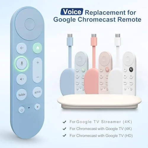 Close look at the Voice Replacement for Google Chromecast Remote，for Google TV Remote Control build quality