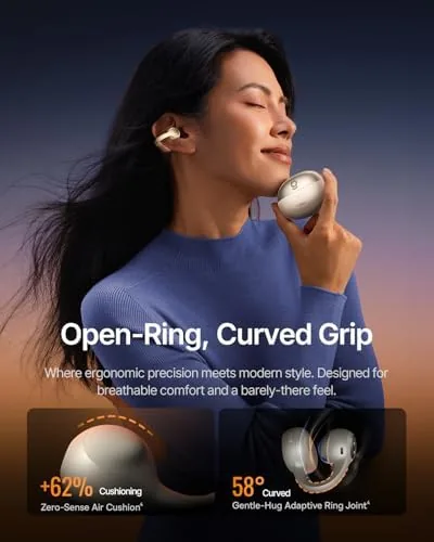The Baseus Inspire XC1 Open Ear Clip-On Earbuds, Sound by Bose in real use