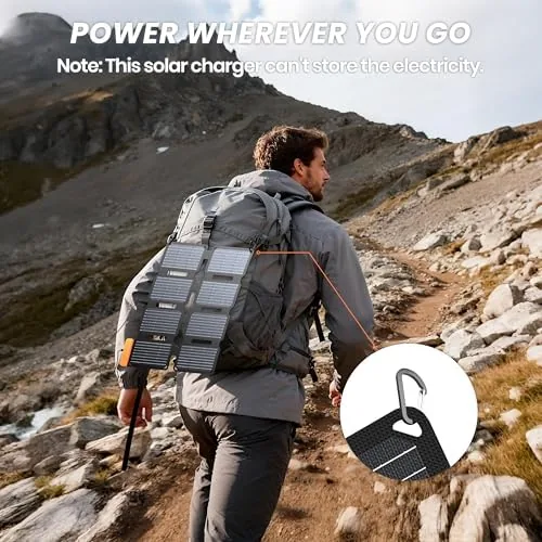 The FlexSolar 25W Portable Solar Panel Charger Built-in USB-A & USB-C compared in context