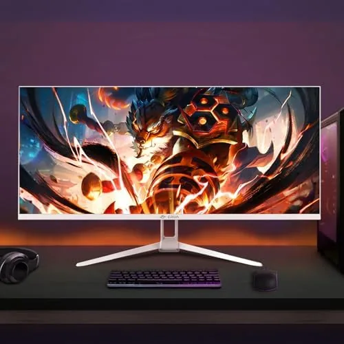 The monitor menu system on screen showing display settings and color modes