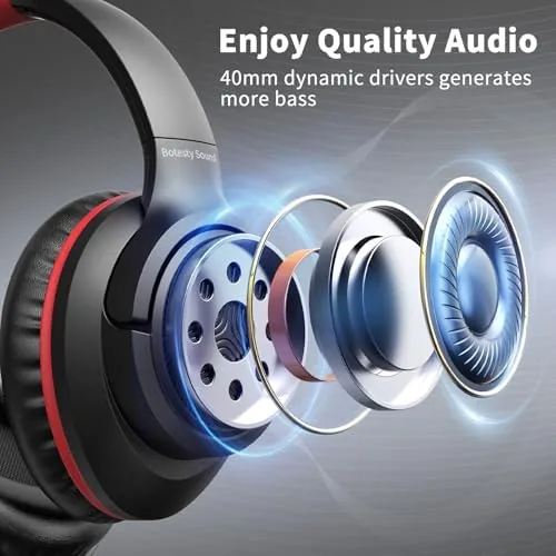 Testing the Wired Headphones with Microphone for School, 3.5mm Headphones, Black Red over two weeks