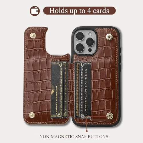 The CUSTYPE Wallet Case for iPhone 16 Pro Max (6.9") Card in real use