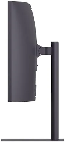 The monitor rear panel showing the HDMI, DisplayPort, and USB Type-C inputs