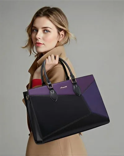Close look at the LOVEVOOK Laptop Tote Bag for Women Work Travel, Stylish Teacher build quality
