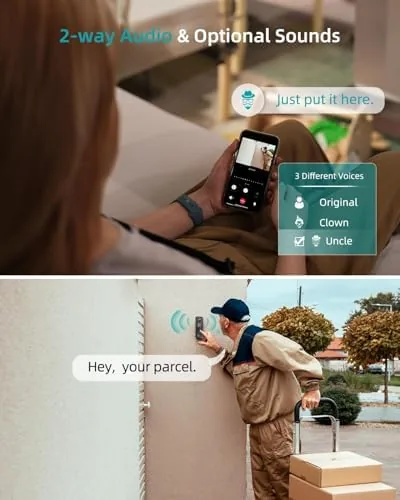 Another view of the ZUMIMALL 2K Wireless Doorbell Camera No Subscription, Battery Powered |