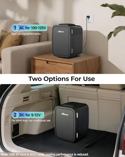 The BEICHEN Mini Fridge 4 Liter/6 Can Portable Compact Refrigerator | in real use
