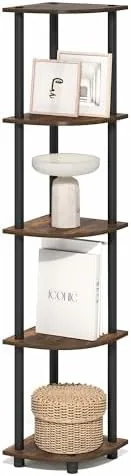 Furinno Turn-N-Tube Corner Shelf, 5-Tier Corner Bookshelf, Open Storage Shelves, for Organization and Storage Review: Tested and Rated