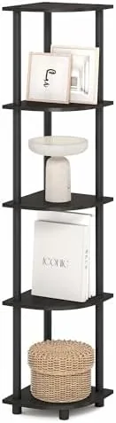 Furinno Turn-N-Tube Corner Shelf, 5-Tier Corner Bookshelf, Open Storage Shelves, for Organization and Storage Review: Tested and Rated