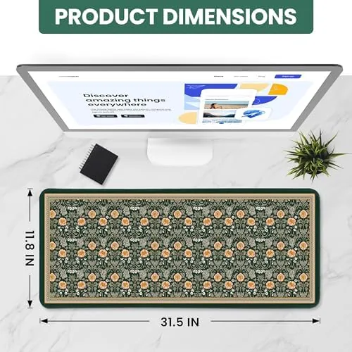 Close look at the Large Desk Mat, Extended Mouse Pad for Desktop, 31.5" x build quality