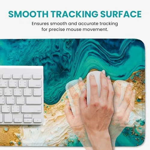 The Large Desk Mat, Extended Mouse Pad for Desktop, 31.5" x in real use