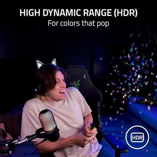Kiyo V2 in use on a video call with the speaker visible on screen