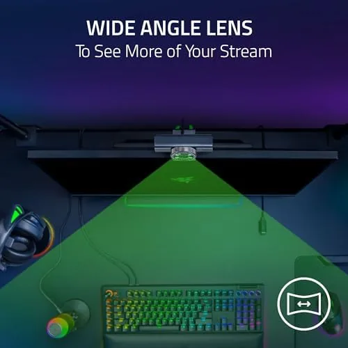 Another view of the Razer Kiyo V2 X Webcam for Streaming and Meetings, 1440p