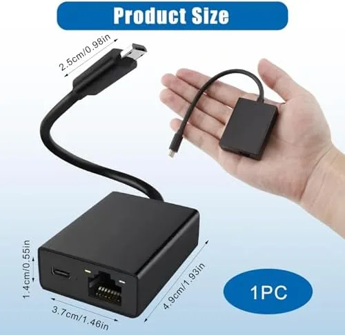 The Ethernet Adapter for Fire TV Stick, Firestick Micro USB to compared in context