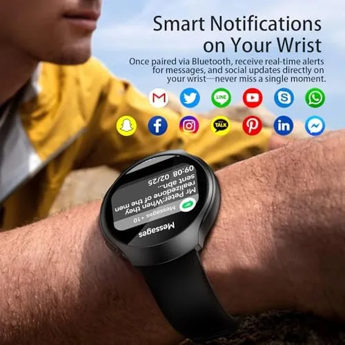 The GPS Smart Watch for Men With AI (Answer/Make Call), 1.43" in real use