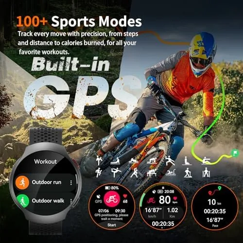 Testing the GPS Smart Watch for Men With AI (Answer/Make Call), 1.43" over two weeks