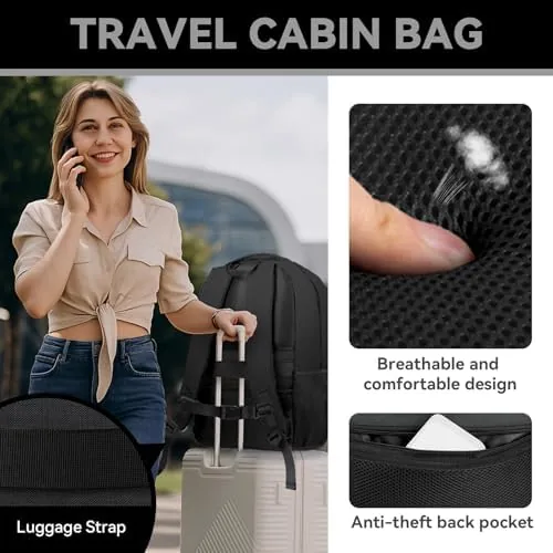 Another view of the Large Travel Laptop Backpack, 17 Inch Laptop Backpack Airline Approved