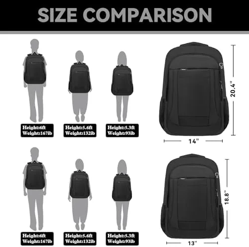 The Large Travel Laptop Backpack, 17 Inch Laptop Backpack Airline Approved compared in context