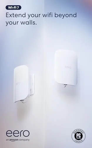 Overview of the Amazon eero Outdoor 7 dual-band mesh wifi system (newest model)