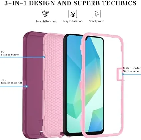 The Qinmay armor case next to a thin minimalist TPU case