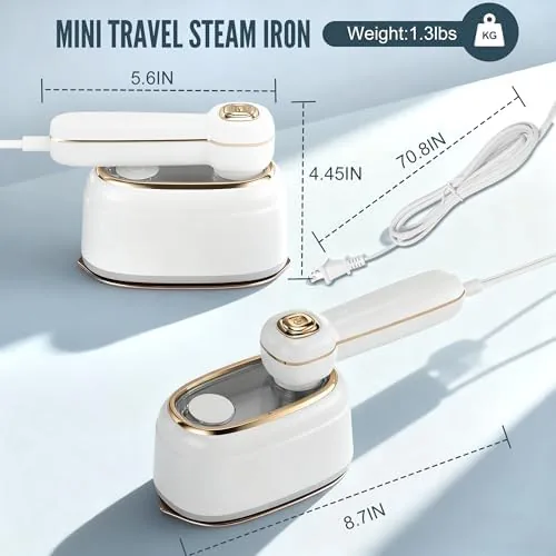 Testing the Travel Steamer for Clothes, 1200W Mini Travel Iron with Steam over two weeks