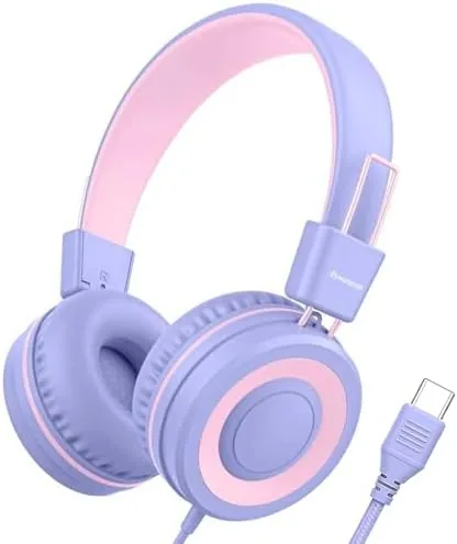Bywulanda Upgrade USB Type C Kids Headphone for School, 94dB Safe Volume Limited, HD Review: Tested and Rated