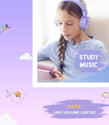 The Bywulanda Upgrade USB Type C Kids Headphone for School, 94dB in real use