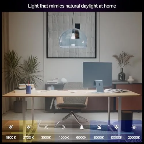The Philips Hue Smart LED A21 Bulb, 13.5W, E26, 2-Pack | in real use