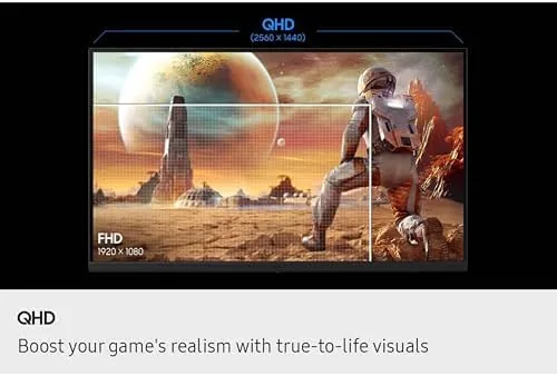 Another view of the Samsung 27" Odyssey G5 (G53F) Series QHD Gaming Monitor |