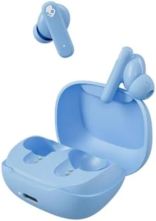 Overview of the Skullcandy Smokin' Buds Wireless Noise Isolating Earbuds - Preppy Blue