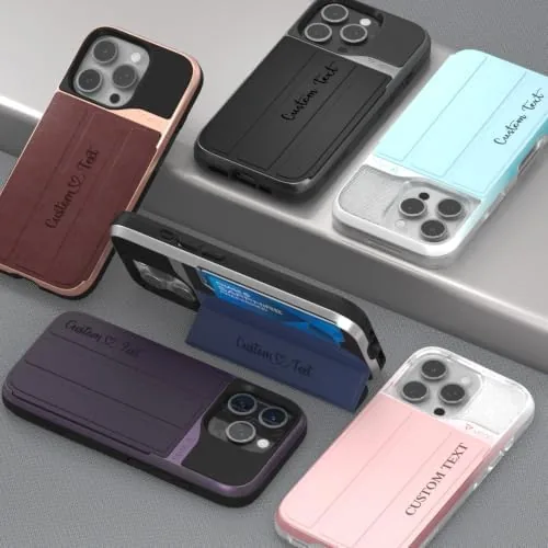 Close look at the VENA vCommute Personalized iPhone 16 Pro Wallet Case build quality