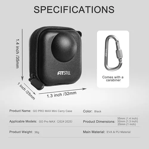 Testing the FiTSTILL Black PU Mini Carrying Case for for for Go over two weeks