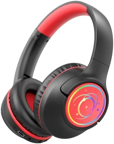 Overview of the Kids Bluetooth Headphones, 85H Playtime for Toddler Boys, Black with