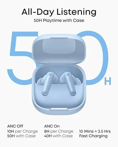 Another view of the Soundcore P31i by Anker Translation Earbuds with Real-Time Adaptive ANC
