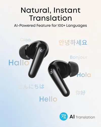 The Soundcore P31i by Anker Translation Earbuds with Real-Time Adaptive ANC in real use