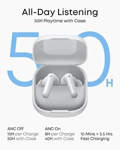 The Soundcore P31i by Anker Translation Earbuds with Real-Time Adaptive ANC in real use