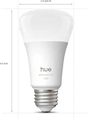 Close look at the Philips Hue Smart LED A19 Bulb 2-Pack, White and Color build quality